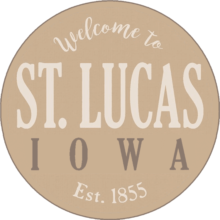 Welcome to St. Lucas Iowa - Est. 1855 Logo